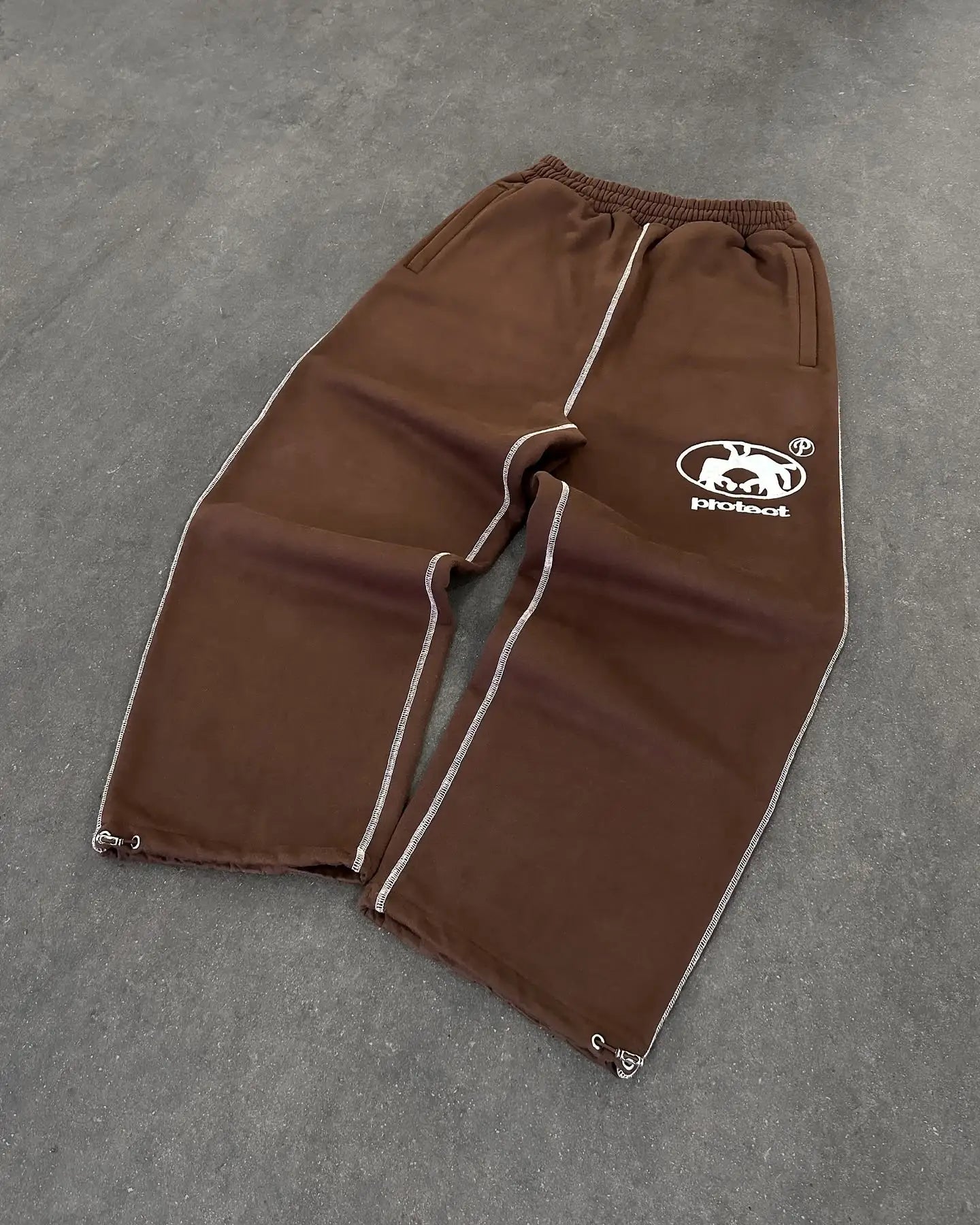 Streetwear PROTECT Embroidered Sweatpants β Unisex Y2K Harajuku Hip-Hop Loose Fit Pants