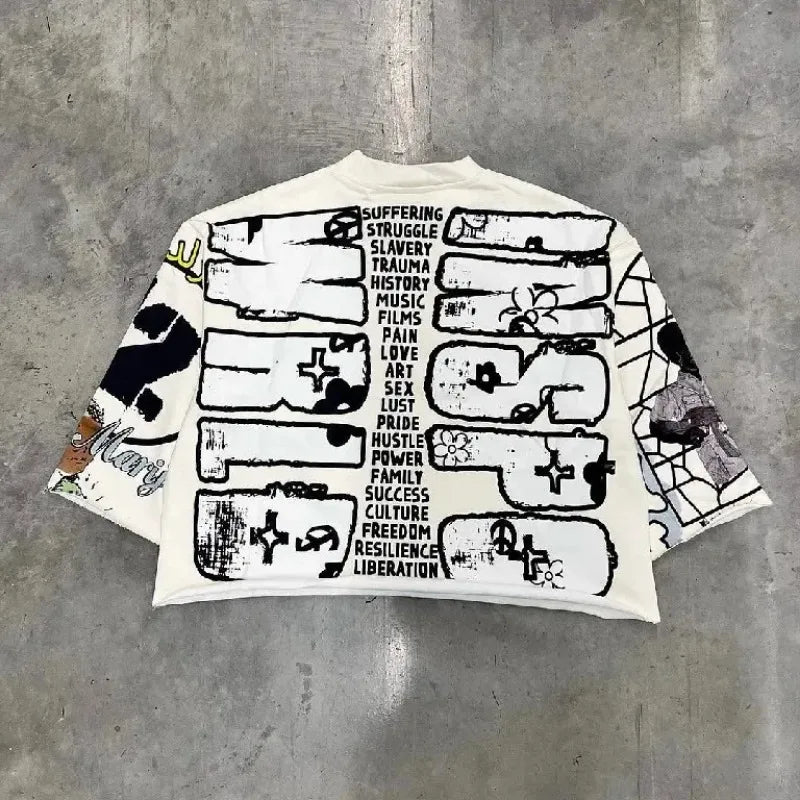 Oversized Y2K T-Shirt – 777 CHILD Graphic Print