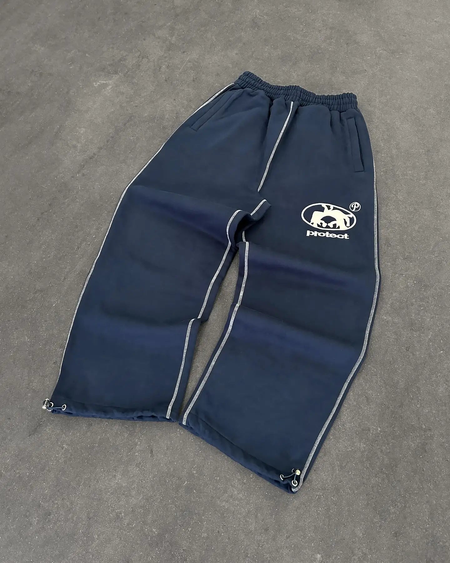 Streetwear PROTECT Embroidered Sweatpants β Unisex Y2K Harajuku Hip-Hop Loose Fit Pants