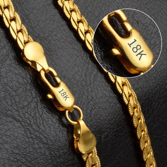 18k gold necklace 