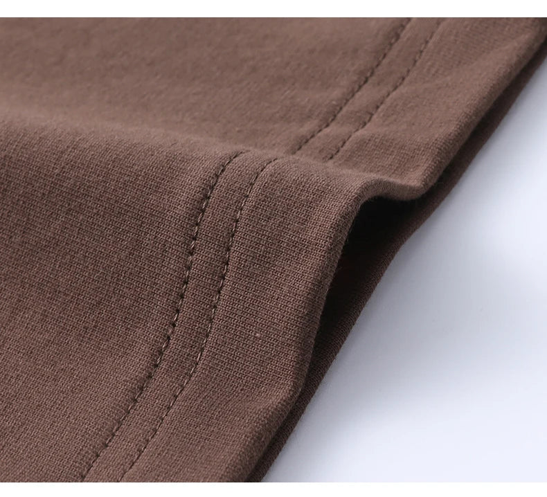 Men’s 100% Pure Cotton Summer T-Shirt – High-End Breathable Round Neck Short Sleeve Tee