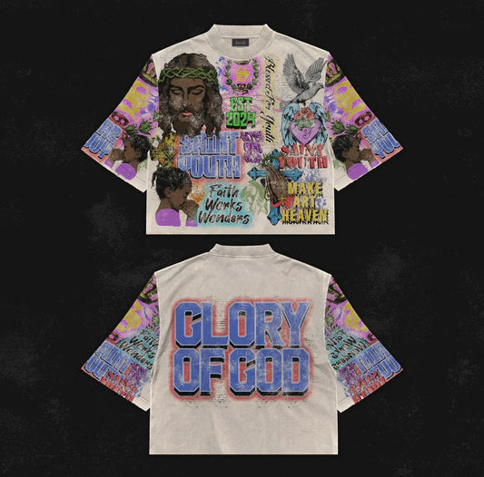 Oversized Y2K T-Shirt – 777 CHILD Graphic Print