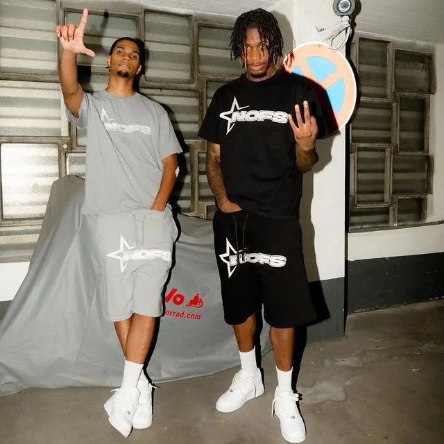 🔥 Y2K Kpop Street Fashion T-Shirt & Shorts Set – Oversized Casual Style